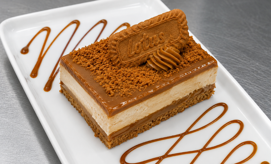 Biscoff Caramel Slice